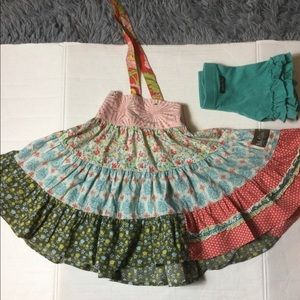 Matilda Jane Serendipity Collection Girls Maxi Dress SZ 8 NWOT